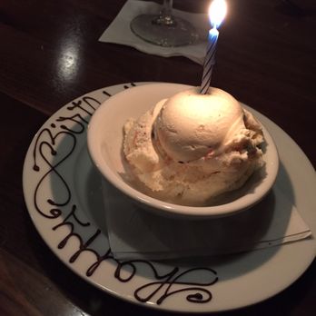 Scotch 'N Sirloin - Our little happy birthday dessert. - Steakhouses Near Me - Dewitt, New York Scotch 'N Sirloin - Our little happy birthday dessert. - Steakhouses Near Me - Dewitt, New York
