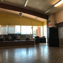 Tortillería Mixteca - Dance floor/ band stage. Dance floor exits to grocery store.
