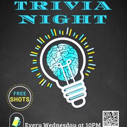 AJ Slammers - Every Wednesday at 10pm. Free shots for winning answers!