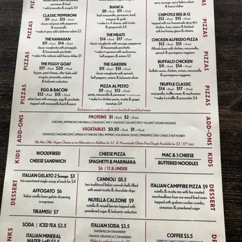 Artisan Wood Fired Kitchen - Menu - Pizza Near Me - Rogers, Arkansas