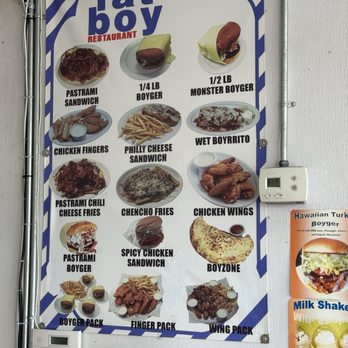 Fat Boy - Picture menu - Burgers Near Me - Las Vegas, Nevada