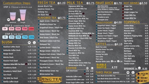 Menu photo 3 Ding Tea San Marcos San Marcos, CA Menu photo 3 Ding Tea San Marcos San Marcos, CA