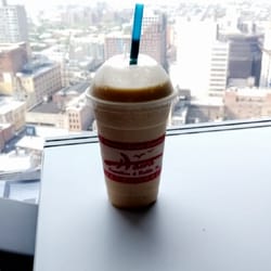 Hawa Smoothies & Bubble Tea - Mango/banana with protein shake.