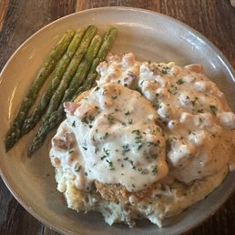 Fried Pork Chops smothered in a Bacon Gravy