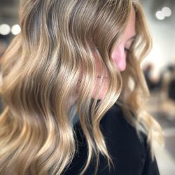 Plum Salon - Drooling over this honey blonde by Riley!