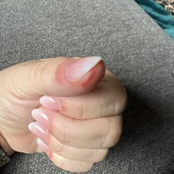 City Nails & Spa - He cut me multiple times filing them.