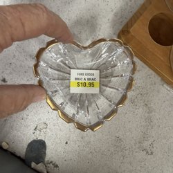 The council Shop - This tiny glass heart dish, not even crystal!