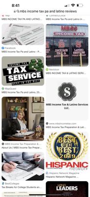 MBS $ Income Tax And Latino Service