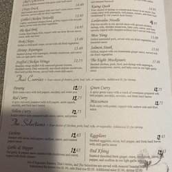 The Cottage Restaurant - Menu on July 25, 2022