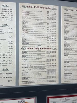 Menu photo 3 The Original John's Deli Brooklyn, NY Menu photo 3 The Original John's Deli Brooklyn, NY