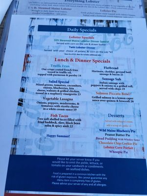 Menu photo 1 Lobster Cove York Harbor, ME Menu photo 1 Lobster Cove York Harbor, ME
