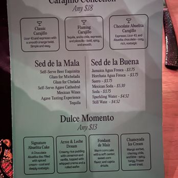 Momento Cantina - Carajillo menu - Mexican Near Me - Chicago, Illinois Momento Cantina - Carajillo menu - Mexican Near Me - Chicago, Illinois
