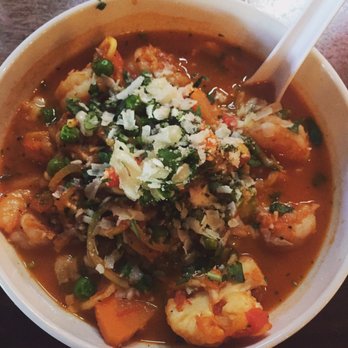 TownHall - Zoodles with shrimp - New American Near Me - Cleveland, Ohio