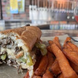 Ferch's Crafthouse Grille - Philly cheesesteak and potato fries