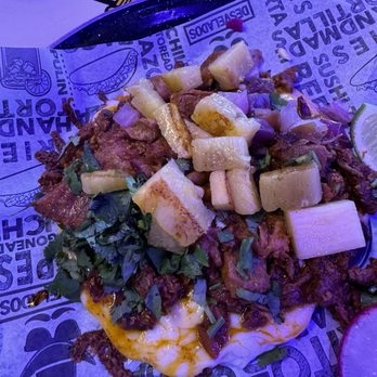 Desvelados - Taco Coronel - al pastor, piña, cheese cilantro on handmade tortilla. It's pretty big. Recommended! - Tacos Near Me - Pasadena, California