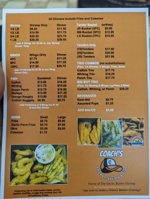 Menu photo 1 Coaches Fish, Shrimp & Chicken Belleville, MI