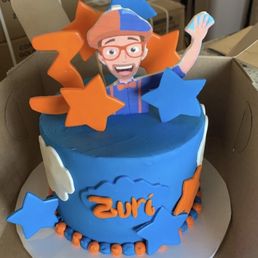 Custom blippi cake! Custom blippi cake!