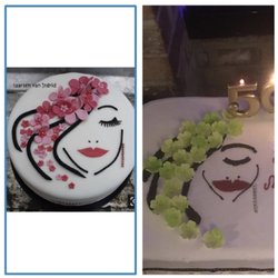 The left is what we asked them to make, the right is what we got.