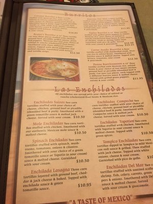 Menu photo 8 Corona Village Laramie, WY