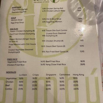 Bambu Pan Asian Kitchen - menu - Pan Asian Near Me - North Miami Beach, Florida