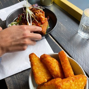 The Pantry - Duck dish and side of chips (hash brown) - British Near Me - Edinburgh, MLN The Pantry - Duck dish and side of chips (hash brown) - British Near Me - Edinburgh, MLN