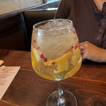 Market Grille Cafe - Generous Pour of White Sangria. - Greek Near Me - Las Vegas, Nevada