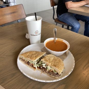 Urbane Cafe - My husband's BBQ Tri Tip sandwich at Urbane Cafe. - Sandwiches Near Me - Chula Vista, California