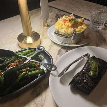 Carversteak - Broccolini Rib cap Lobster Mac (not the best I ever had) - Steakhouses Near Me - Las Vegas, Nevada Carversteak - Broccolini Rib cap Lobster Mac (not the best I ever had) - Steakhouses Near Me - Las Vegas, Nevada