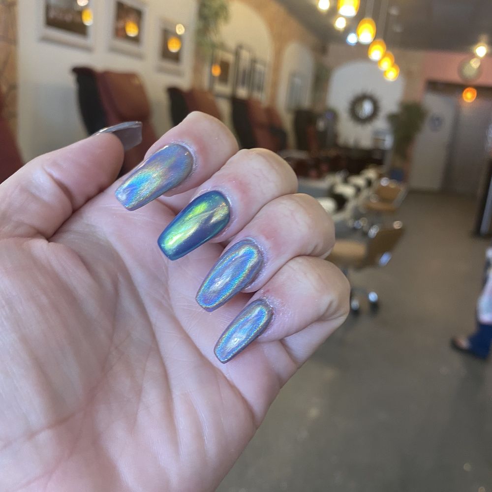 G-nails & Spa - Full set with chrome! - Nail Salons Near Me - Davis, California G-nails & Spa - Full set with chrome! - Nail Salons Near Me - Davis, California