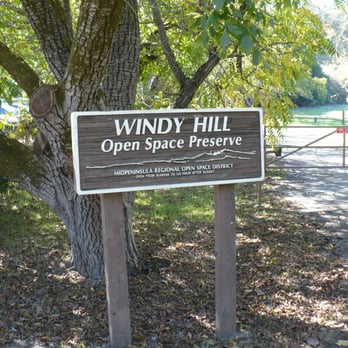 Windy Hill Open Space Preserve - Sign at the parking lot off Portola Road - Parks Near Me Windy Hill Open Space Preserve - Sign at the parking lot off Portola Road - Parks Near Me