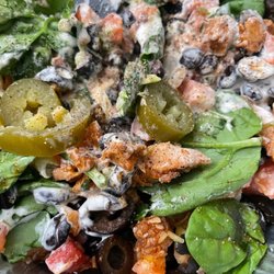 Gezzo's West Coast Burritos - Chicken fajita salad