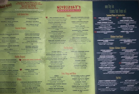 Menu photo 2 Novrozsky's Hamburgers Silsbee, TX Menu photo 2 Novrozsky's Hamburgers Silsbee, TX