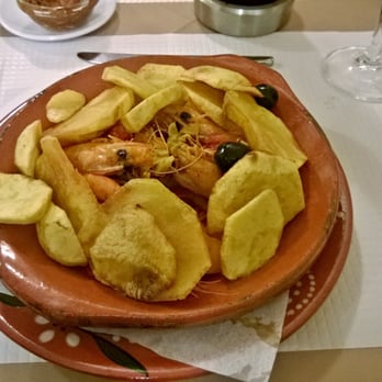 Restaurante Nacional - Shrimp Mozambique - delicious!! And the potatoes were so darn good! - Portuguese Near Me - Ponta Delgada, 20