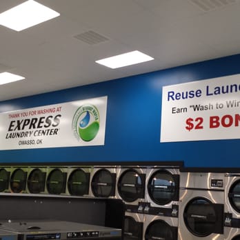 Owasso Express Laundry - Internal signs above our row of dryers. - Laundry Services Near Me - Owasso, Oklahoma Owasso Express Laundry - Internal signs above our row of dryers. - Laundry Services Near Me - Owasso, Oklahoma