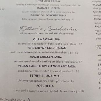 Esther's Kitchen - Lunch Menu Jan 2024 - Italian Near Me - Las Vegas, Nevada Esther's Kitchen - Lunch Menu Jan 2024 - Italian Near Me - Las Vegas, Nevada