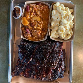 Wood's Chapel BBQ - Full slab ribs, baked beans, mac and cheese - Barbeque Near Me - Atlanta, Georgia Wood's Chapel BBQ - Full slab ribs, baked beans, mac and cheese - Barbeque Near Me - Atlanta, Georgia