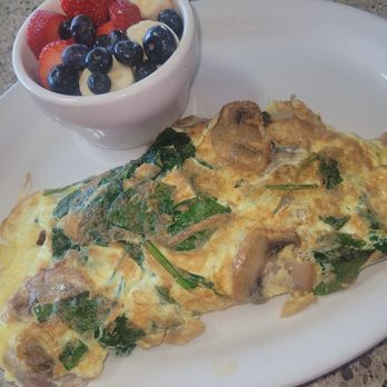 The Yolk Brunch House - Spinach, mushroom, and Swiss cheese omelet - Diners Near Me - St. Clair Shores, Michigan The Yolk Brunch House - Spinach, mushroom, and Swiss cheese omelet - Diners Near Me - St. Clair Shores, Michigan