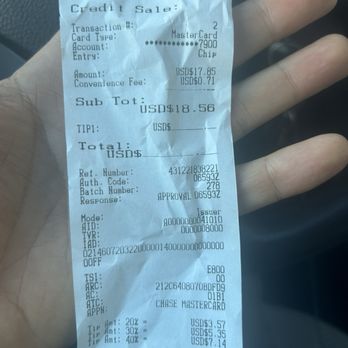 El alegre Mexican grill - Receipt showing the over charge. Should have been $15 plus tax around $16 - Seafood Near Me - Taft, California El alegre Mexican grill - Receipt showing the over charge. Should have been $15 plus tax around $16 - Seafood Near Me - Taft, California