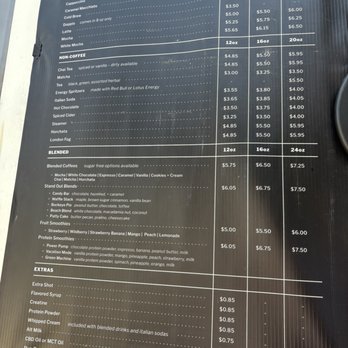 The Stand Coffee - Drink menu - Food Trucks Near Me - Gilbert, Arizona