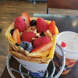 T-swirl Crepe - Mixed berry
