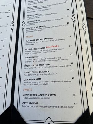 Menu photo 4 Cays Lounge Coronado, CA Menu photo 4 Cays Lounge Coronado, CA