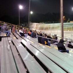 The few faithful on a rainy Saturday night in February