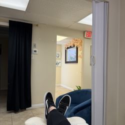 Aesthetics Universe Medspa - Relaxing before my treatment