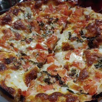 Matthew's Pizza - Margarita pizza with onions - Pizza Near Me - Baltimore, Maryland
