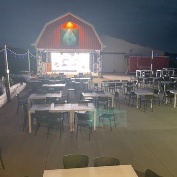 Duesterbeck's Brewing Company - Stage on patio - Breweries Near Me - Elkhorn, Wisconsin