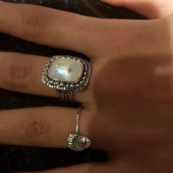 Brittsan Jewelry - Rainbow moonstone sterling silver ring - Jewelry Near Me - Whitefish, Montana