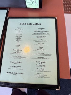 Menu photo 5 Mad Lab Coffee Los Angeles, CA Menu photo 5 Mad Lab Coffee Los Angeles, CA
