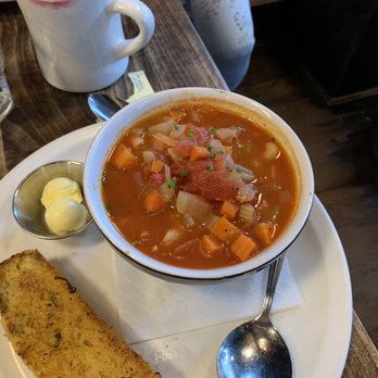 Jam Cafe on Beatty - Vegan minestrone soup was hearty. - Breakfast & Brunch Near Me - Vancouver, British Columbia