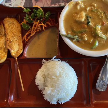Chada Thai Az - Panang Curry Bento Box with Chicken 1. Satay - Thai Near Me - Scottsdale, Arizona Chada Thai Az - Panang Curry Bento Box with Chicken 1. Satay - Thai Near Me - Scottsdale, Arizona