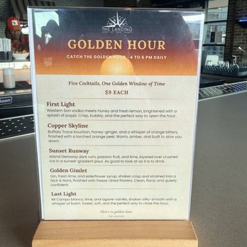 The Landing - Happy Hour Menu for Cocktails - Cocktail Bars Near Me - Grand Prairie, Texas The Landing - Happy Hour Menu for Cocktails - Cocktail Bars Near Me - Grand Prairie, Texas